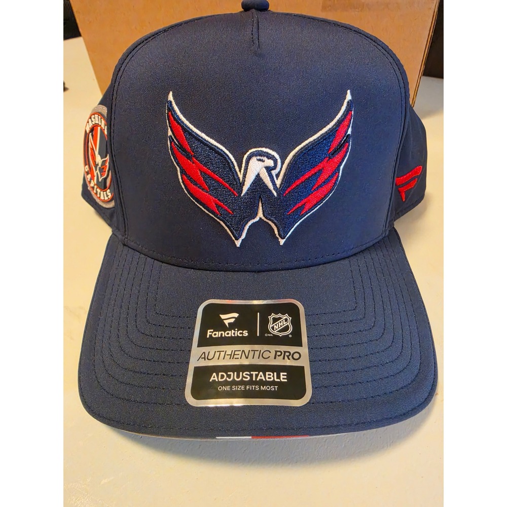 Fanatics Washington Capitals NHL Authentic Pro‎ Draft Podium Snapback Hat Navy